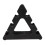 OUNONA Dumbell Storage Dumbbell Rack Stand Black Plastic 1Pack 4