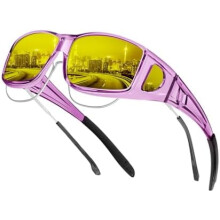 Γυαλιά νυχτερινής όρασης Fit-Over-Glasses Γυαλιά περιτύλιξης: Αντιθαμβωτικά γυαλιά