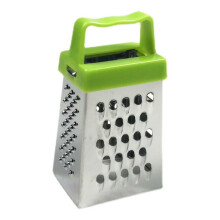 Râpe à légumes verticale multifonctionnelle en acier inoxydable, antidérapante et sûre, lot de 10, verte
