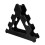 OUNONA Dumbell Storage Dumbbell Rack Stand Black Plastic 1Pack 5