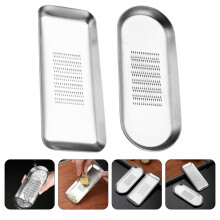 Magnifique broyeur à ail en acier inoxydable, lot de 2, 15 x 6,5 x 2 cm, ustensile de cuisine.