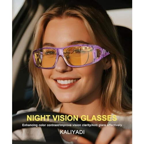 Γυαλιά νυχτερινής όρασης Fit-Over-Glasses Γυαλιά περιτύλιξης: Αντιθαμβωτικά γυαλιά 1