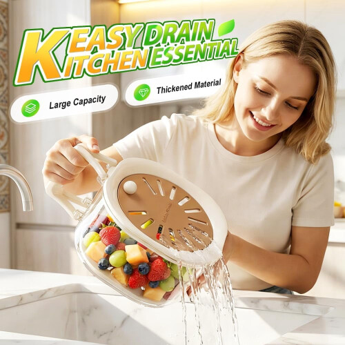 2-in-1 Obstwasch- und Abtropfkorb 1