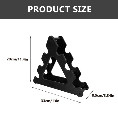 OUNONA Dumbell Storage Dumbbell Rack Stand Black Plastic 1Pack 1