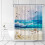 Duschdraperi Ocean Beach 180x180cm 1