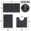 Ensemble de tapis de bain en chenille 3 pièces, antidérapant et absorbant 3