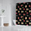 Douchegordijn met bloemenprint, 72" x 72", waterdicht polyester 2