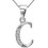 925 Sterling Silver Initial Pendant Necklace 18 inch 1