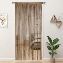 Beaded Curtain Beaded Curtains for Doorways Crystals Suitable for Interior Decoration and Partitions Hippy Closet Curtains (Brown, 39"x79")