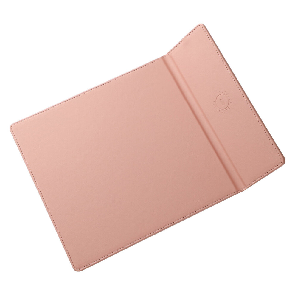 Wireless Charging Mouse Pad, 19W Fast Charging, Foldable Desk Pad, Compatible With Qi Devices, Pink 9110895494608