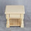 Mini Wooden Bedside Table for Dollhouse – Beige 3
