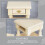 Mini Wooden Bedside Table for Dollhouse – Beige 4