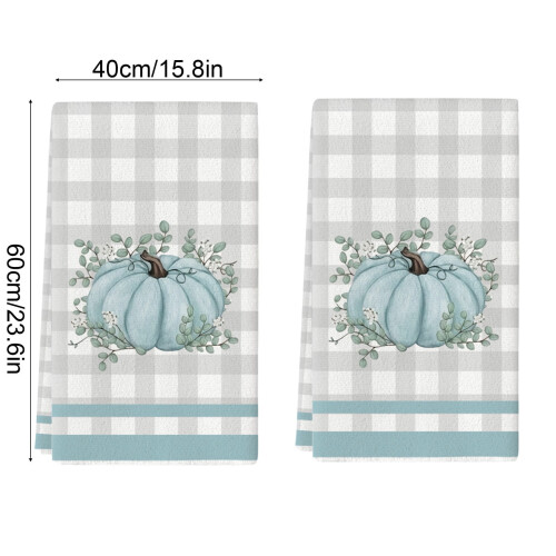 Halloween hand towels blue polyester 15x24 in 2