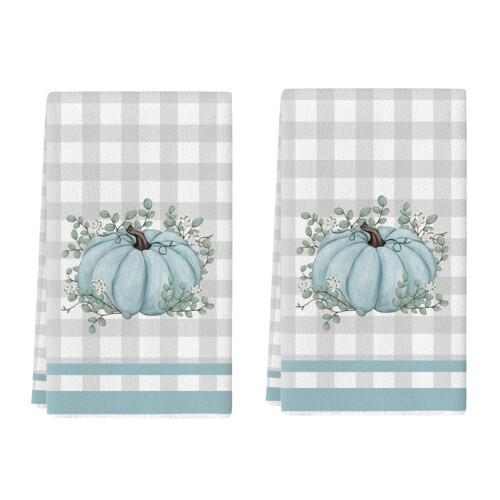 Halloween hand towels blue polyester 15x24 in 1