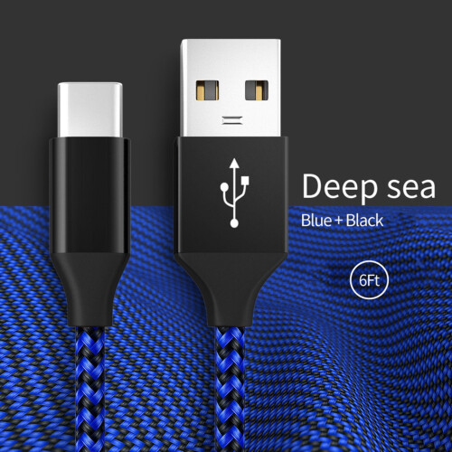 Καλώδιο USB τύπου C για γρήγορη φόρτιση, καλώδιο συγχρονισμού δεδομένων USB C 6,6 1