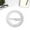 Round Protractor Ruler Plastic Math Measuring Tool Full Center Angle Protractor 2