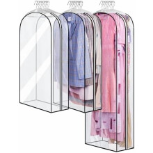 Housses à vêtements suspendues de 127 cm (50 po) avec soufflets de 25 cm (10 po) – Paquet de 3