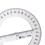 Round Protractor Ruler Plastic Math Measuring Tool Full Center Angle Protractor 6