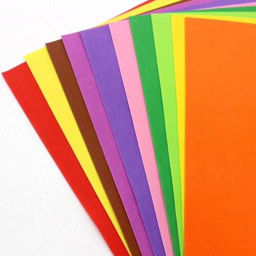 50 Pcs Foam Crafting Colored Sponge Paper Flexible Garment Making