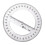Round Protractor Ruler Plastic Math Measuring Tool Full Center Angle Protractor 1