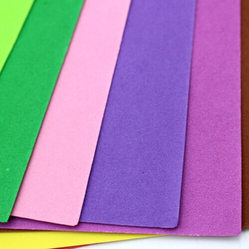 50 Pcs Foam Crafting Colored Sponge Paper Flexible Garment Making 1