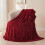 Manta King Flanela Fleece Vermelha com Textura Canelada 90x110 polegadas 5