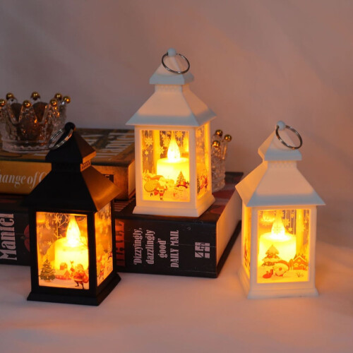 Lanterna de vela LED vintage de 5,6 polegadas, à prova d'água IP44, funciona com bateria, luminária de mesa/pendurada para varanda, decoração 1