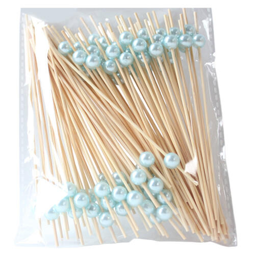 Wooden Fruit Skewers Eco-Friendly Bamboo 100pcs 1