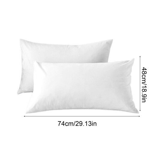 Juego de 2 fundas de almohada blancas – Algodón transpirable 2