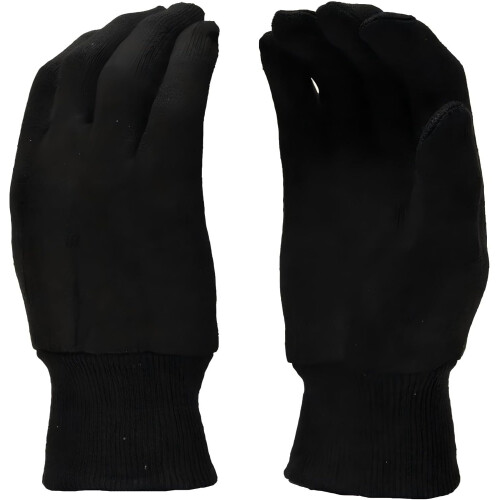 12 Pairs Brown Jersey Work Gloves Durable Comfortable Hand Protection for Construction Yard Work 1