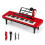 Pianoforte digitale per bambini a 37 tasti con microfono e supporto, rosso 1