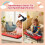 Pianoforte digitale per bambini a 37 tasti con microfono e supporto, rosso 5