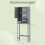 WC-Schrank mit verstellbarem Einlegeboden, graues MDF 2