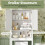 WC-Schrank mit verstellbarem Einlegeboden, weißes MDF 3