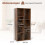 Estantería de 7 cubos, vertical u horizontal, marrón rústico 2