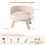 Pet Sofa Bed with Cushion, Pine Wood Legs, Beige 2