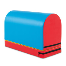 Materassino per ginnastica, rimovibile, 90x40x60cm, blu/rosso
