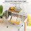 Rolling Turntable Stand with Vinyl Storage & Magazine Rack 5