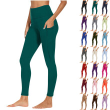 Dameslegging met hoge taille, hardloopbroek, workoutbroek, yogabroek met zijzak, fitnessbroek, sportbroek, hardloopbroek, yogabroek, atletische broek