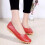 Γυναικεία Δερμάτινα Παπούτσια Loafers Μονόχρωμα Slip-on Flat Παπούτσια Άνετα Casual Φλατ για 4