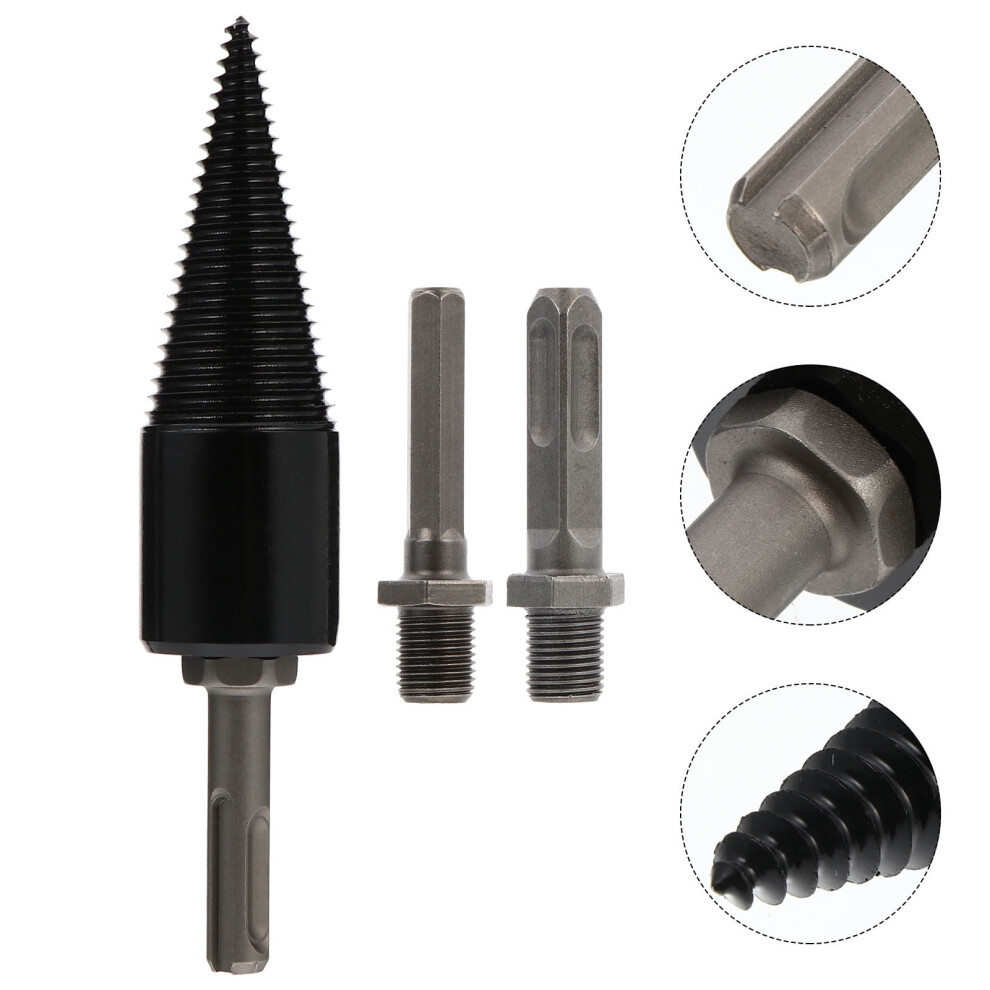 Worgeous 1 Set Log Splitter Drill Bit Cone Firewood Splitter Tool For Electric Drill Home 9448196229798