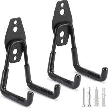 2 stuks zware Gara-haken voor wandmontage, opbergers voor elektrisch gereedschap en tuingereedschap, voor het ophangen van ladders, touwen, slangen