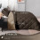 King Comforter Set Brown Tan 3-Piece All-Season 4