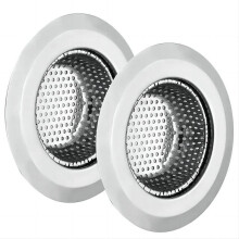 4,5 inch roestvrijstalen gootsteenafvoer met brede rand (verpakking van 2 stuks)