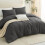 Full Size 3-Pc Dark Grey Comforter Set – Soft, Breathable Microfiber Down Alternative (1 Comforter + 2 Pillowcases) 4