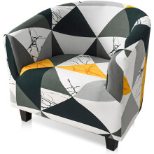 Clubstoelhoes: Hoogwaardige, elastische hoes voor kuipstoelen, afneembare clubstoelhoes voor woonkamer, clubbar of aanrecht.
