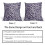 Fodere per cuscini con stampa leopardata blu e bianca, 50x50 cm, set da 2 5