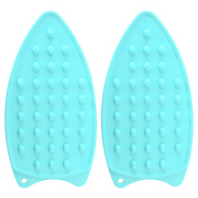 Sold2pcs Mata Iarainn Silicone Thickener Teo, Mata Seasamh Iarainn Dromchla Uiscedhíonach, Mata Iarainn Frith-Sciúrtha, Boird Inslithe (Glas)