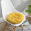 Almofada redonda de 40x40 cm (15,8x15,8 polegadas), ideal para sofás e cadeiras de uso interno e externo, perfeita para jardim, casa, cozinha e 1