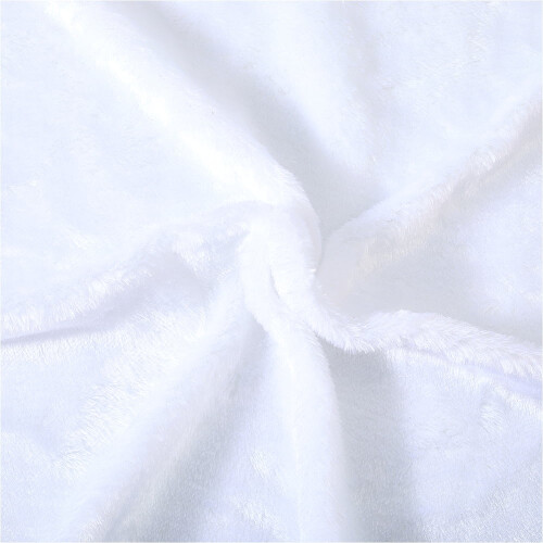 Wit pluizig schapenvachtkleed 50x50cm